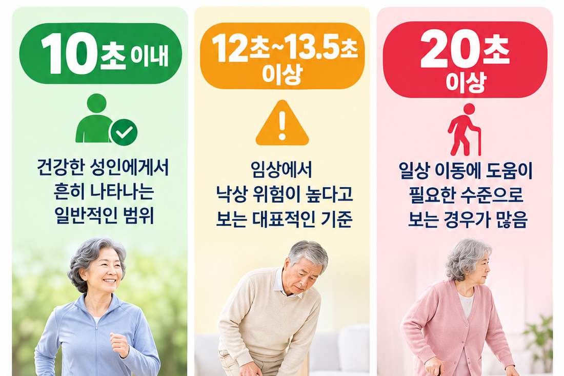 낙상위험검사 결과 해석 기준 3단계